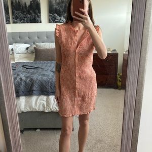 NWT gingham smocked dress